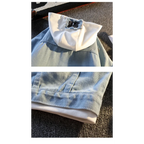 Casual Vacation Two-piece Denim Jacket Men's Button Hooded Cardigan Top image 6